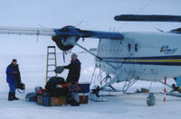 Getting ready for the morning flight.